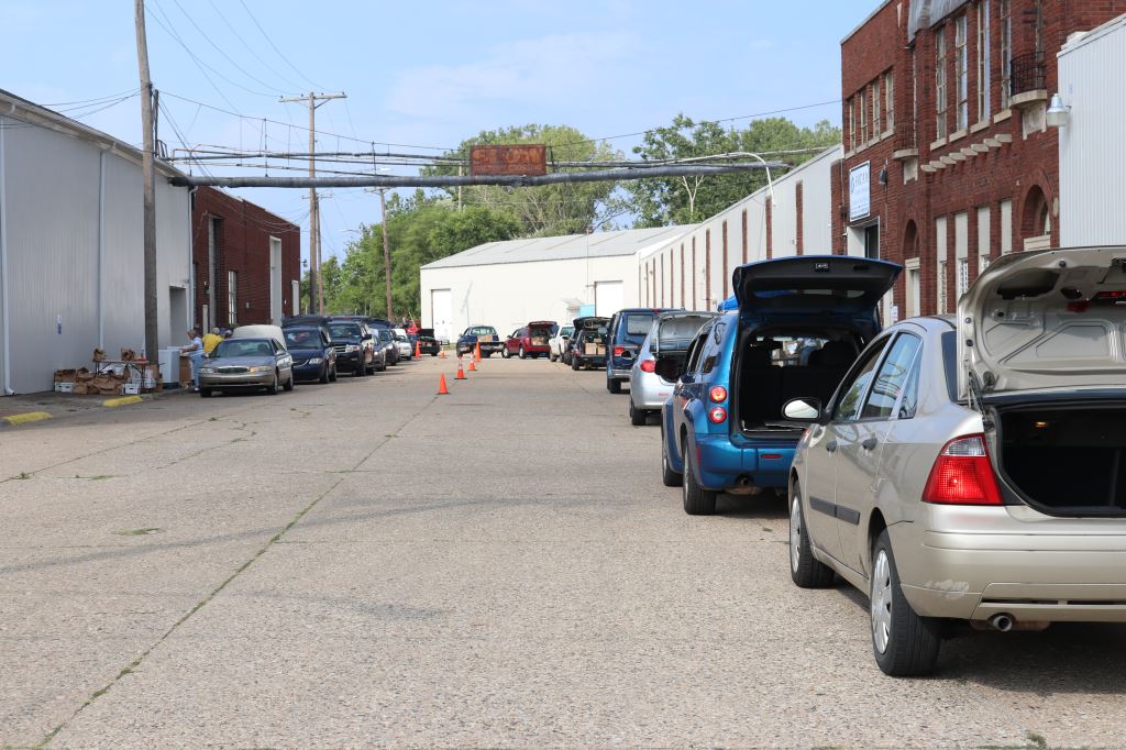 Drive-Up Food Distribution